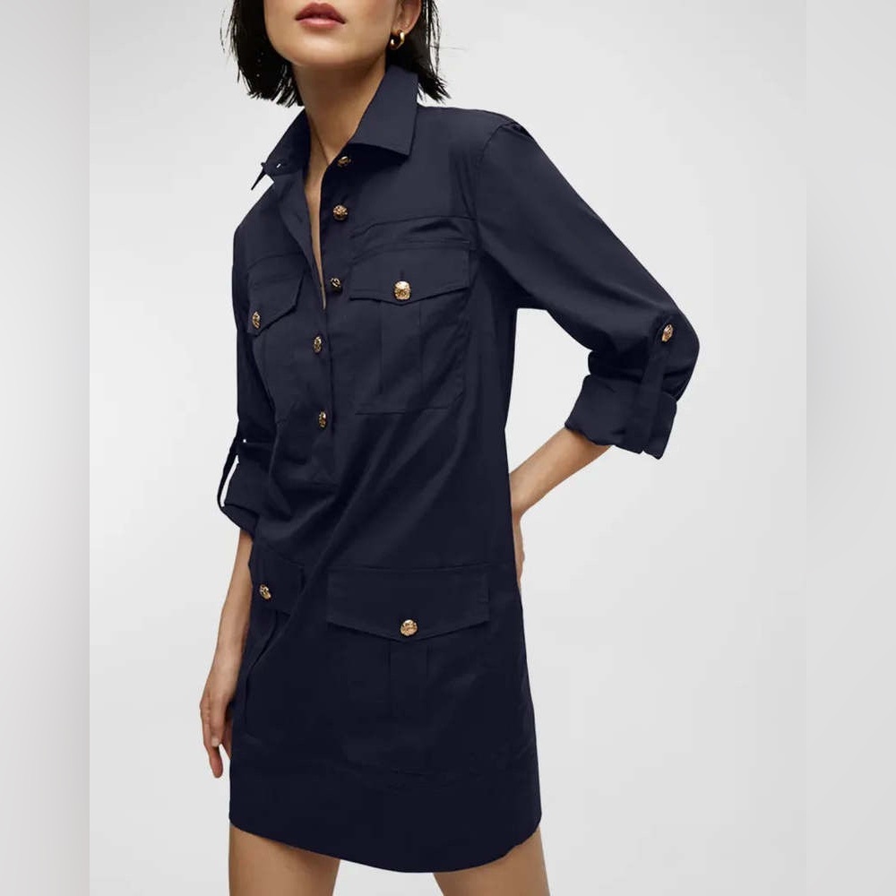 NWT $498 Veronica Beard Saude Cargo Dress - Picture 3 of 11